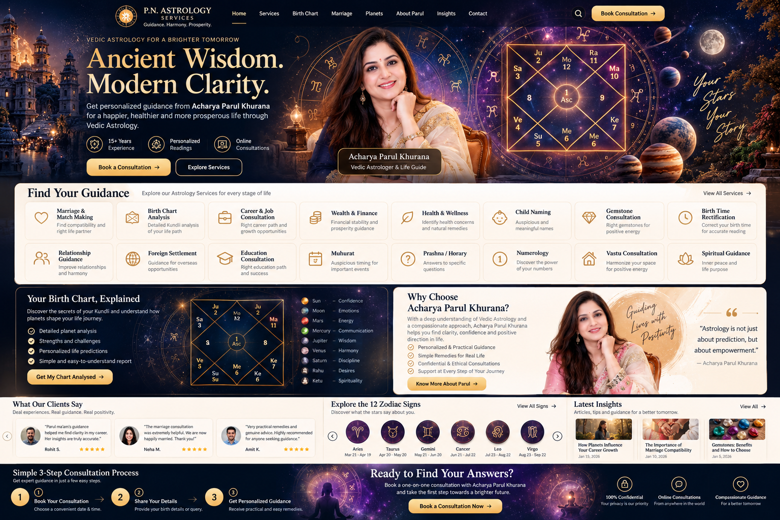 Homepage design concept